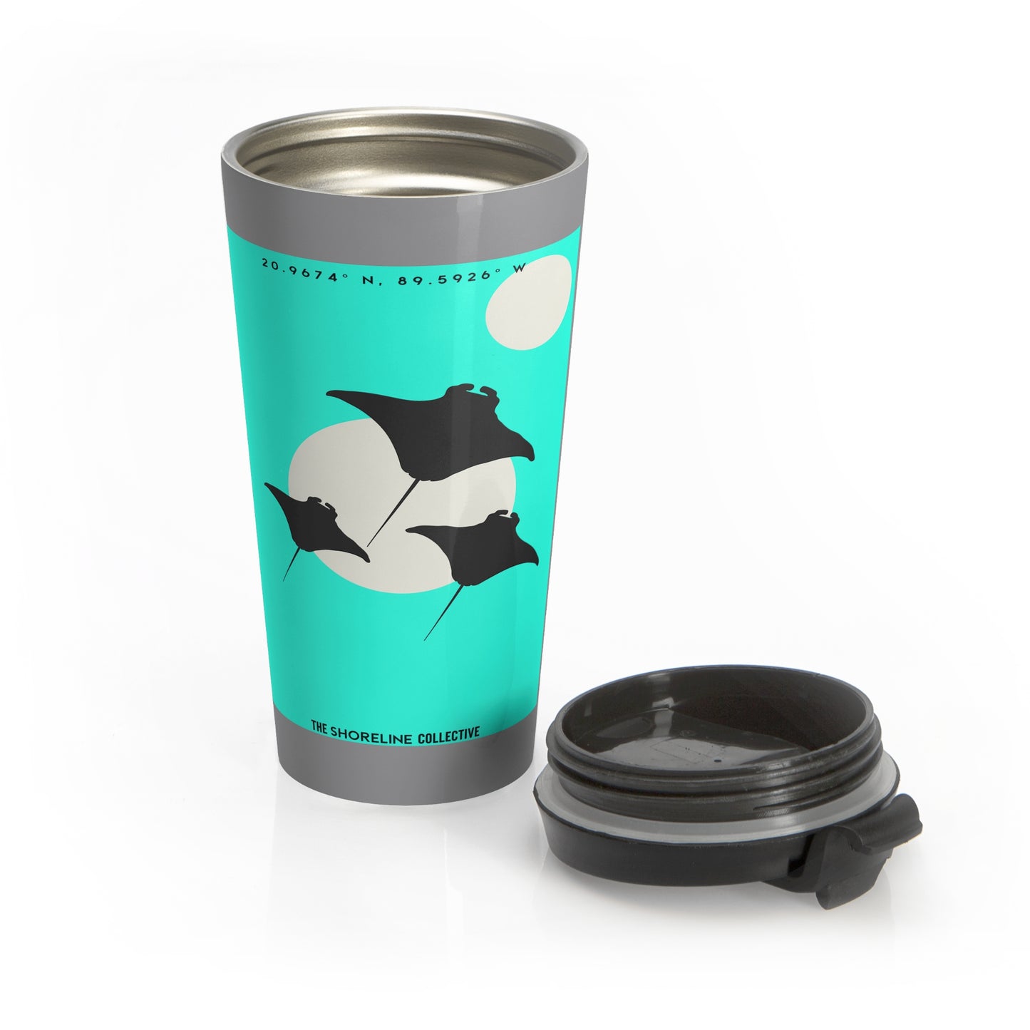 Stainless Steel Travel Mug - Manta Ray