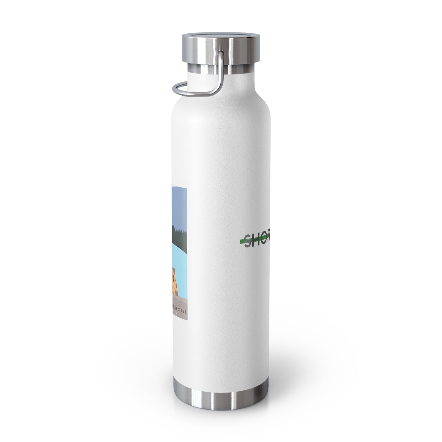 Copper Vacuum Insulated Bottle, 22oz - Mountain Bear